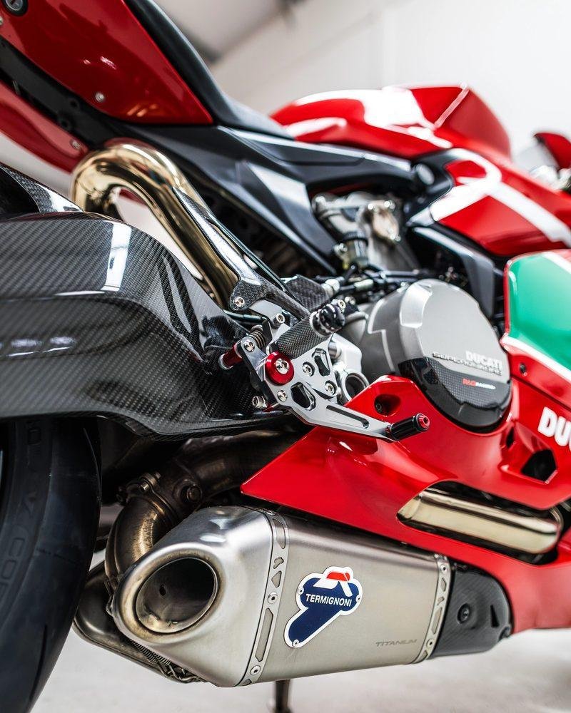 Detail work on a Ducati Superleggera