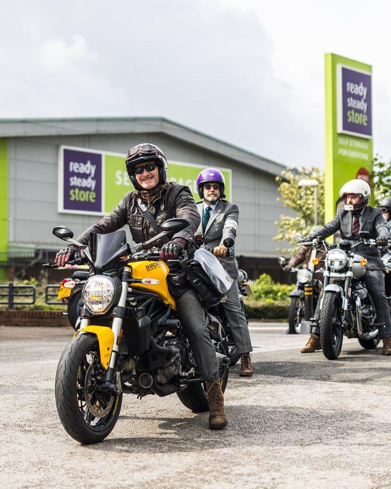 Suited riders, Ducati feature