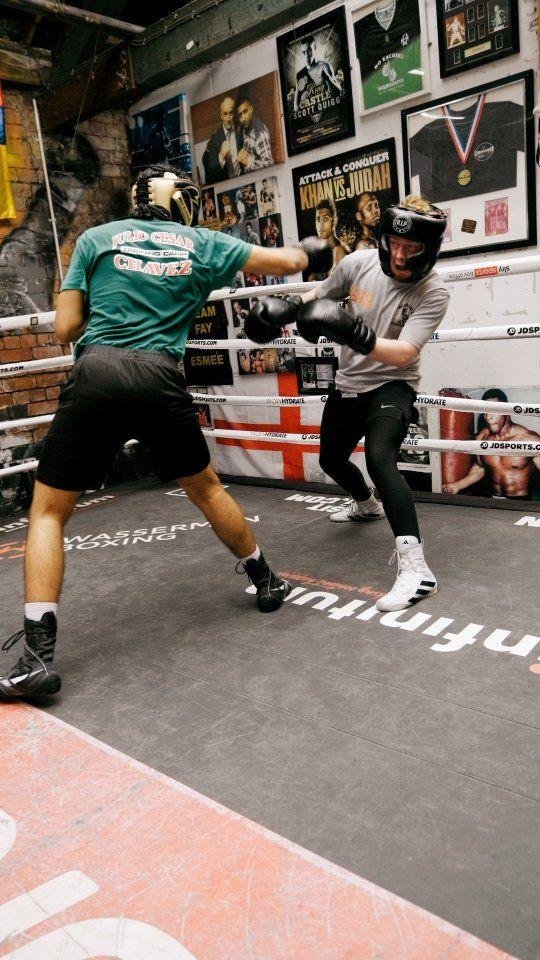 Boxing training and sparring